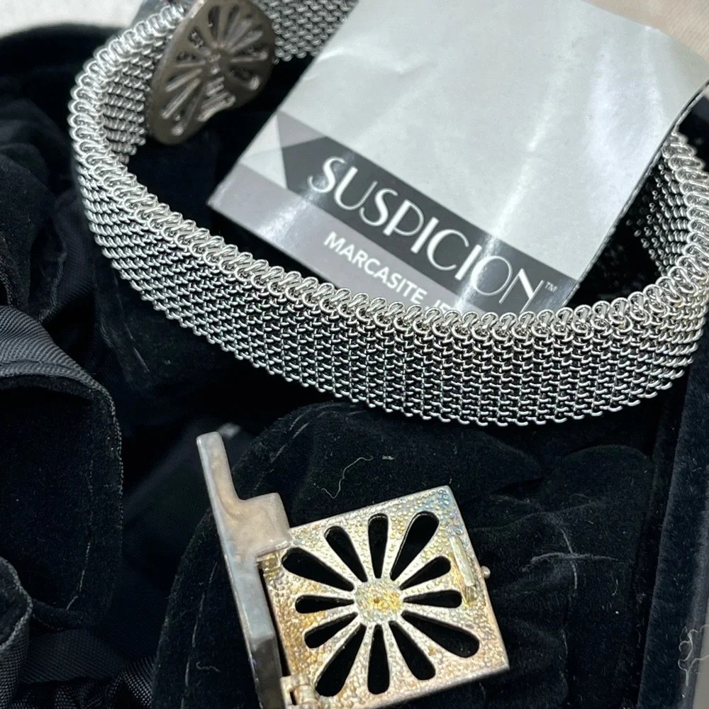 Suspicion QVC Stainless Steel Mesh Bracelet with 925 Interchangeable Ornaments - Picture 7 of 17